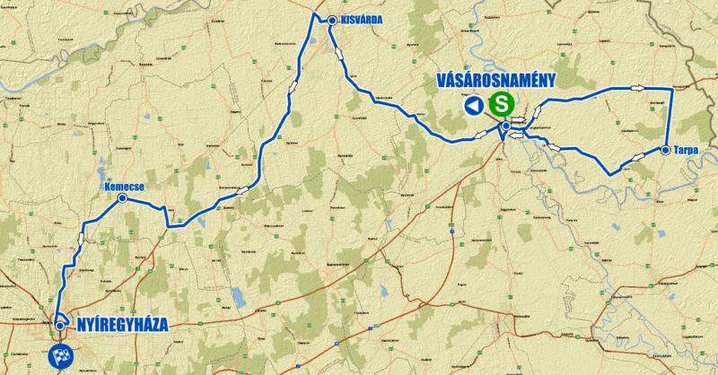 V4 Special Series – Vásárosnamény-Nyíregyháza: ÁTHALADÁSI IDŐPONTOK + TÉRKÉPEK + SZINTRAJZOK + ITINER + GPS FÁJLOK